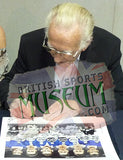 Chelsea 1954/55 League Champions Hand Signed 16x12 Montage AFTAL COA