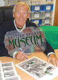 Bert Trautmann Manchester City Legend Hand Signed 23x19" Framed Montage COA